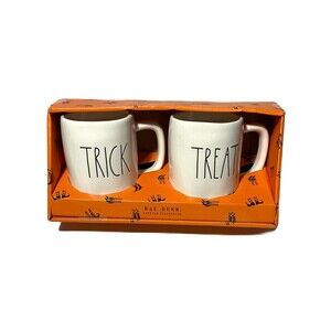 Rae Dunn Artisan Collection-‘Trick & Treat’ Ceramic Mug Set